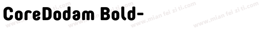 CoreDodam Bold字体转换